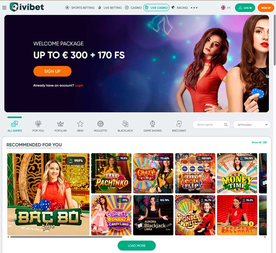 Ivibet live casino