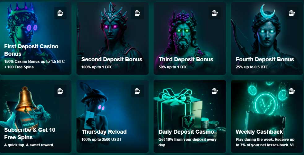 Vave casino bonuses