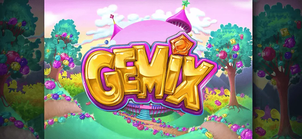 Gemix game grid and characters